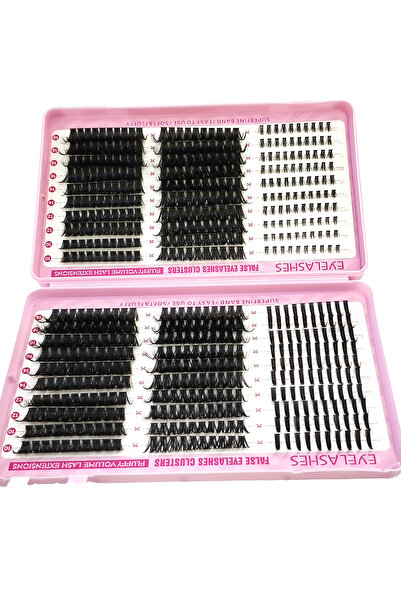 Choice5 مجموعة رموش صناعية MIX D JF01، 600 قطعة، 50-100D، قرص خلط ممتد، رموش ...