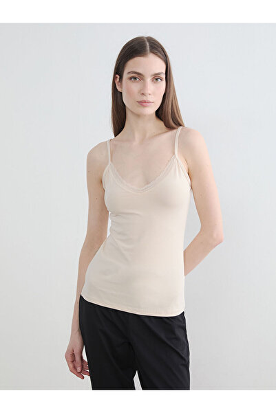 LC Waikiki V Planting Lace Detailed Rope Strap Women's Undershirt from Uzg St...