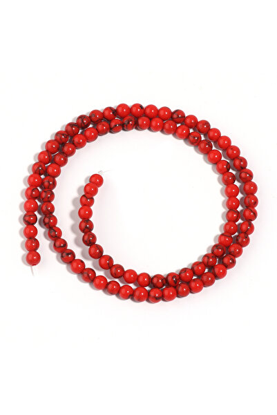 Choice4 Red pine stone 4mm 1 Strand Red Turquoise Stone Beads 4/6/8/10/12mm R...