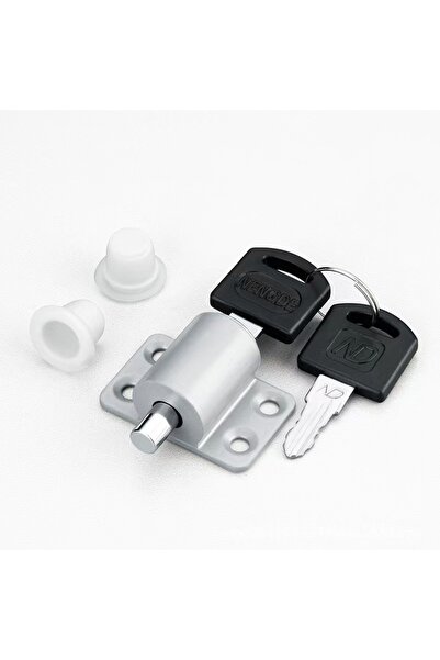 Choice gray 2 Keys, 1 Set of Sliding Door and Window Locks with Safety Protec...