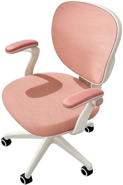 Biki كرسي مكتب شبكي مريح بظهر متوسط قابل للتعديل، مقاس 50×63×86 سم مع مساند ي...