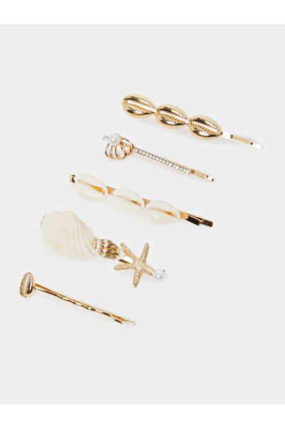 Styli Pack of 6 - Golden Seashell Hair Clips