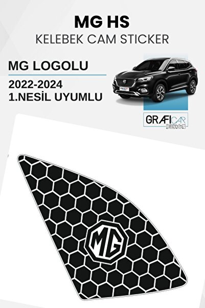 GRAFİCAR MG HS Uyumlu Kelebek Cam Sticker Set