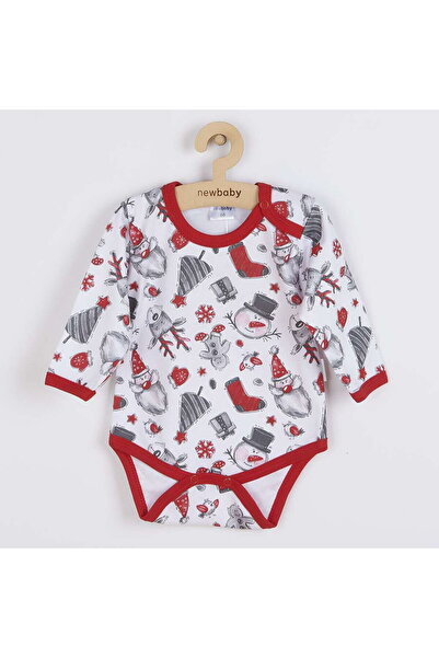 NEWBABY Baby long sleeve bodysuit New Baby Christmas, size 56 (0-3m)