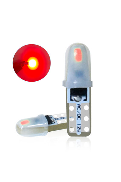 Choice13 10 Red Ultra Bright T5 W1.2W W2.3W Canbus Car LED Reading Bulbs Red/...