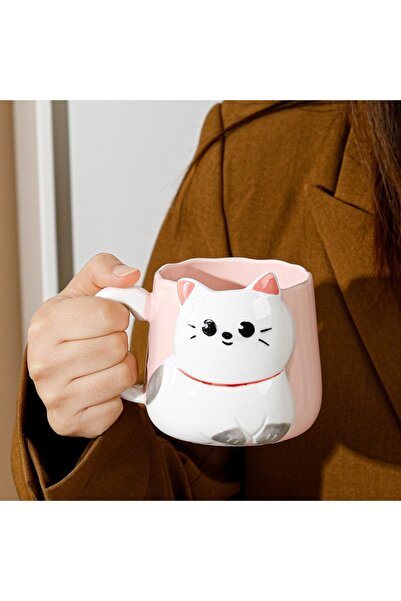 Livava Cat Design Ceramic Mug, Stylish Design, Gift Boxed, Coffee & Tea Cup