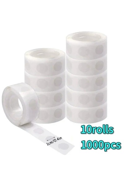 Choice1 1000pcs 100-2000pcs Double-sided Adhesive Dots Transparent Removable ...