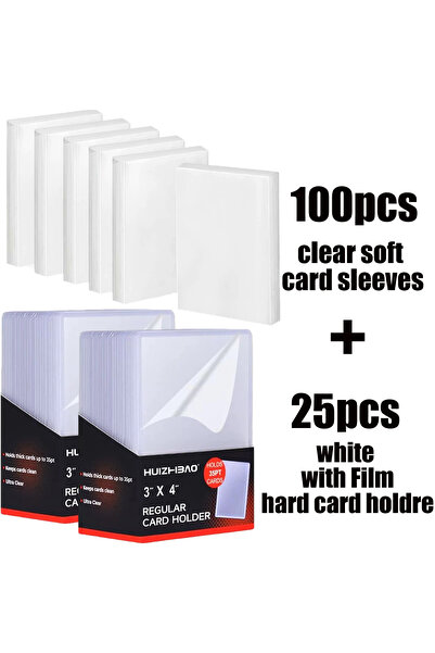 Choice5 25-100 أو 25-150 قطعة من حافظات البطاقات الصلبة مع غلاف واقٍ، أغطية ب...