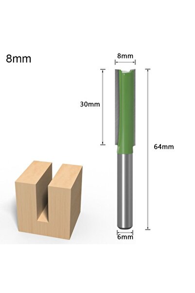 Choice3 8mm 6mm Shank Router Bits Single Edge Double Edge Milling Cutter Trim...