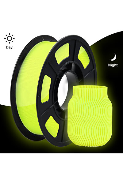 choice2 200 غرام من خيوط الطباعة ثلاثية الأبعاد المضيئة باللون الأصفر، خيط PL...