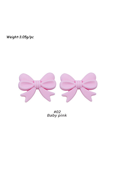 Choice5 5 قطع من خرز السيليكون رقم 2 على شكل فيونكة، مثالية لصنع المجوهرات، م...