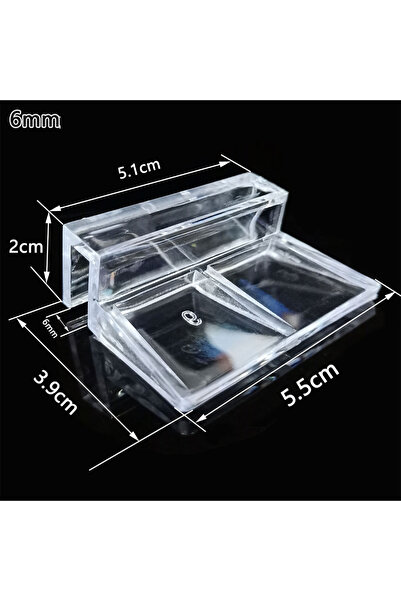 choice2 6mm 4pcs 4pcs Clear Acrylic Rimless Aquarium Fish Tank Glass Cover Cl...