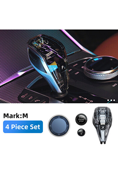 Choice3 مجموعة من 4 مقابض تغيير تروس كريستالية من مراك إم، متوافقة مع سلسلة 3...