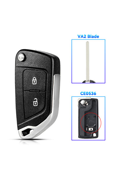 Choice11 2B CE0536 VA2 KEYYOU لسيارات سيتروين C2 C4 C3 C5 C6 وبيجو 107 207 30...