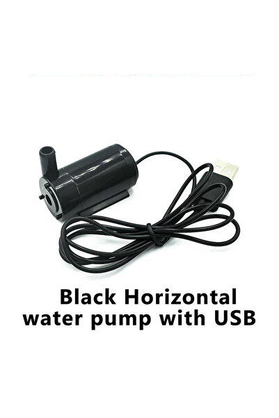 Choice مضخة غاطسة صغيرة محمولة صامتة تعمل بمنفذ USB أفقي أسود اللون، تعمل بجه...