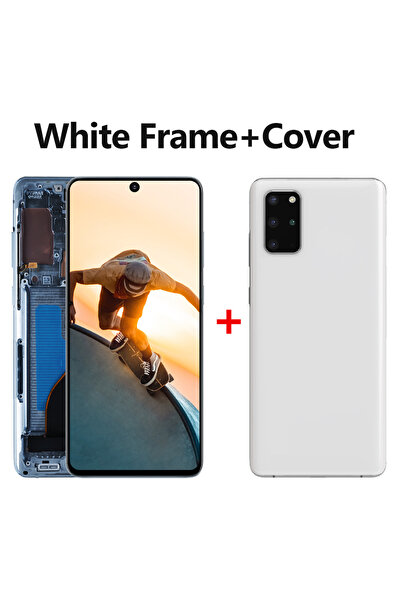 Choice3 طقم إطار أبيض OLED بشاشة AMOLED مقاس 6.7 بوصة لهاتف S20 Plus LCD G985...