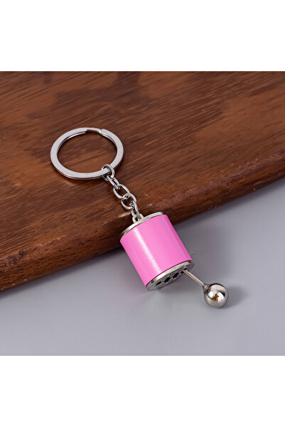 Choice5 Pink 1PCS Car Modification Pendant Six Gear Shift Keychain Car Pendan...