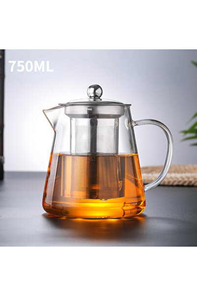 choice2 750ml 400ml/1350ml Filterable Heat-resistant Thickened Glass Teapot H...