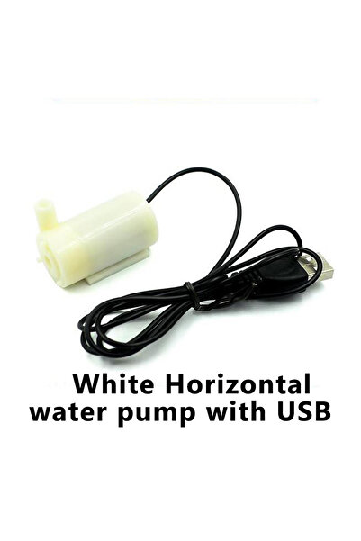 Choice8 مضخة غاطسة صغيرة بيضاء أفقية تعمل بمنفذ USB، قطعة واحدة، تيار مستمر 3...