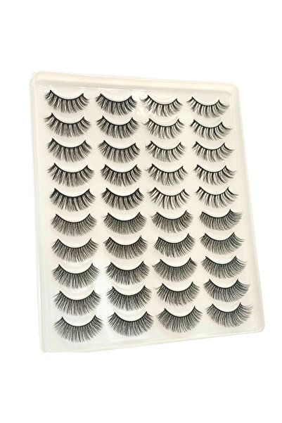 Choice7 20 زوجًا - مزيج من 20 زوجًا من الرموش الاصطناعية ثلاثية الأبعاد المصن...