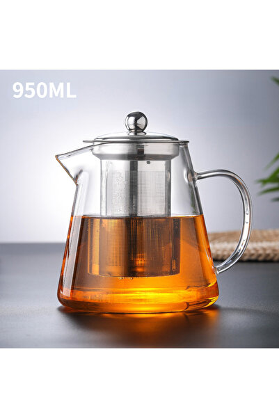 Choice1 950ml 400ml/1350ml Filterable Heat-resistant Thickened Glass Teapot H...