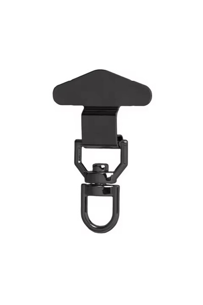 Choice12 B- Metal Black Upgrated 360 Rotatable Stainless Steel Phone Tether T...