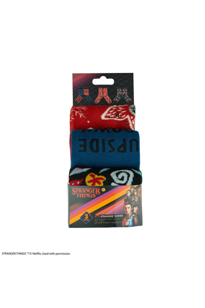 Cinereplicas Set de șosete Stranger Things, 3 perechi, unisex