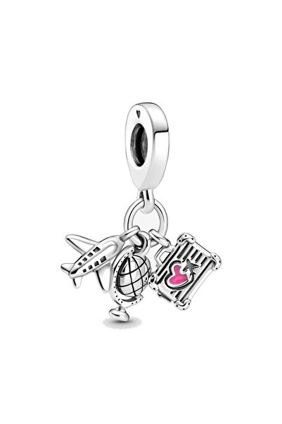 Choice32 B1442 2026 Travel Plane Safety Chain Charm 925 Silver suitcase passp...