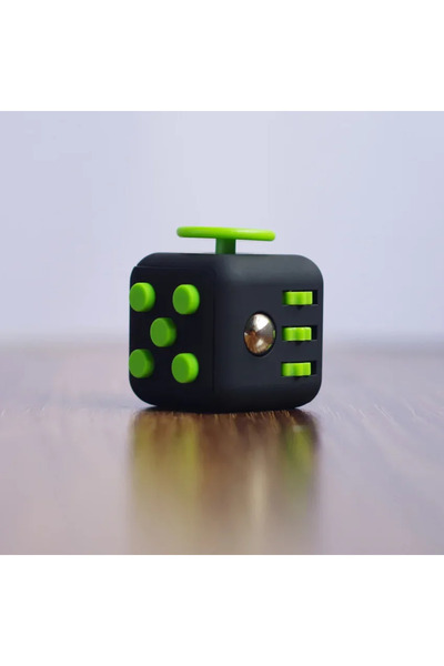 Choice6 لعبة تخفيف التوتر باللونين الأسود والأخضر، مكعبات إنفينيتي لتخفيف الت...