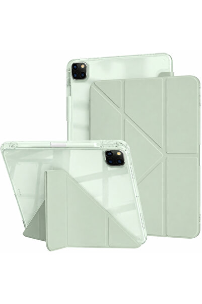 UnDePlus iPad Pro 11 1St 2. 3. 4. Nesil Case Mika Trifolding with Full Transp...