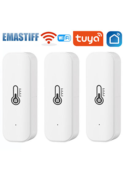 choice2 3PCS WiFi Smart Temperature Humidity Sensor Indoor Hygrometer APP Rem...