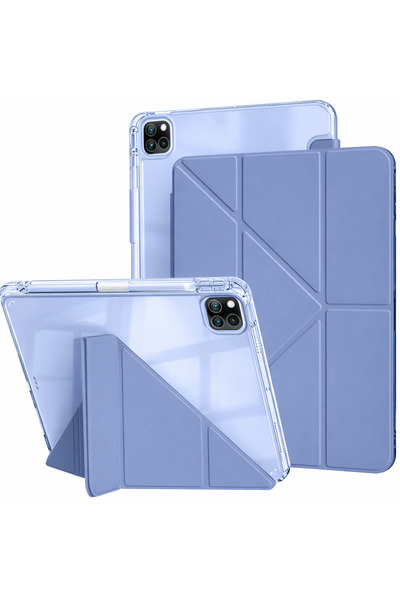 UnDePlus iPad Pro 11 1St 2. 3. 4. Nesil Case Mika Trifolding with Full Transp...