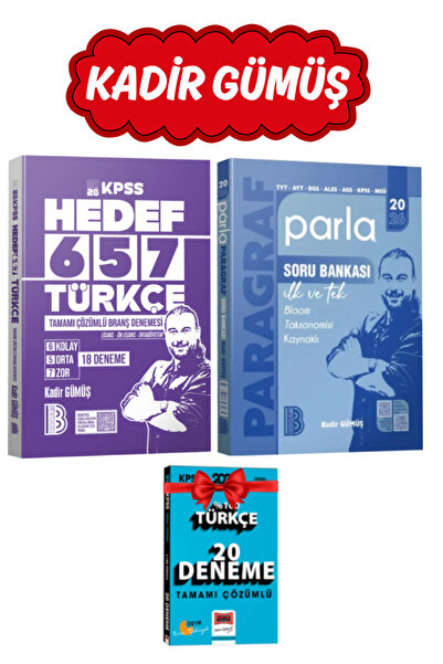 Yargı Yayınları Benim Hocam-Kadir Gümüş 2026 KPSS HEDEF 657 Türkçe Çözümlü Br...