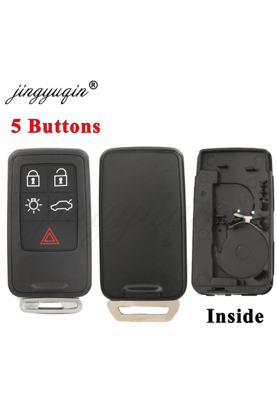 Choice4 5 Buttons Flat jingyuqin 5/6 Buttons Smart Car Key Shell Case Fob For...