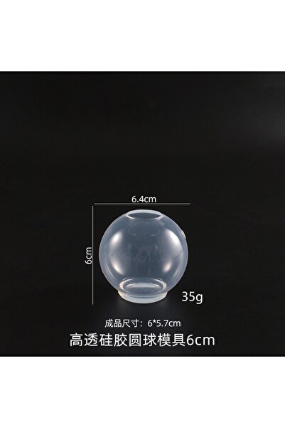 Choice7 6CM 20-100mm Ball Shape Silicone Mold 3D Planet Ball Epoxy Resin Moul...
