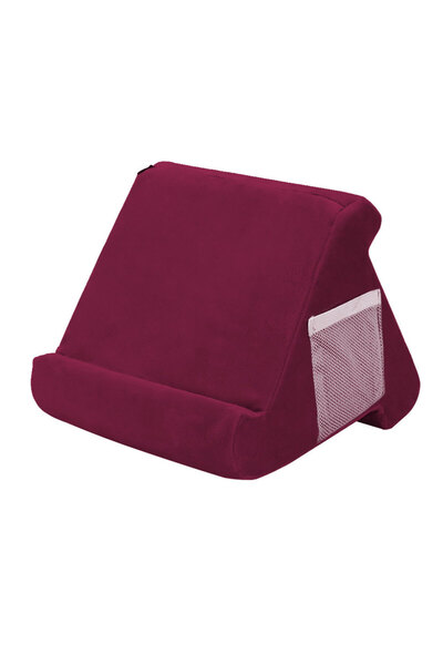Choice8 Burgundy Multifunctional tablet support sponge pillow stand for readi...