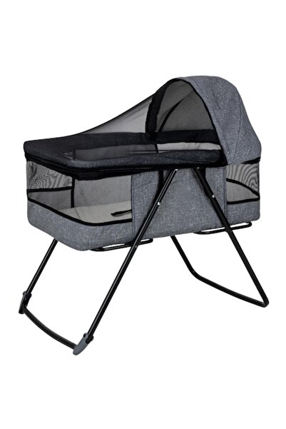 figga Patut bebe pliabil, 0+ luni, Saltea inclusa, Cu sistem balansoar, Plasa...