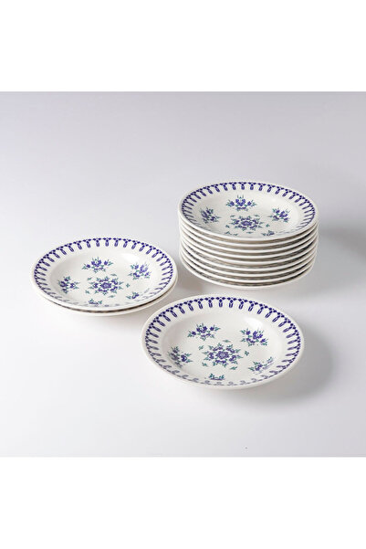 Güral Porselen Eda 12 Adet 19 Cm Çukur Yemek Tabağı 1654
