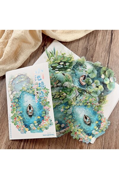 Choice1 مجموعة من 10 ملصقات كبيرة الحجم لمناظر طبيعية للبرك والبحيرات، مثالية...