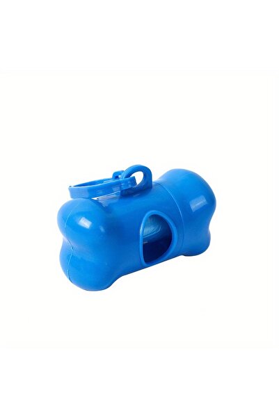 Choice1 Blue Colorful Bone-Shaped Dog Poop Bag Dispensers With 1 Disposable B...