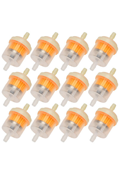 Choice1 12PC 3-12pcs Universal Gasoline Gas Fuel Gasoline Oil Filter for Moto...