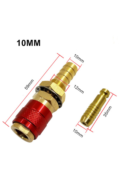 Choice3 M10-Red 1 Set, Welding Machine Quick Fitting Female Male Water Cooled...