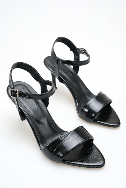 BUNİPARK Katey Ankle Strap Thin Heeled Pointed Toe Sandals