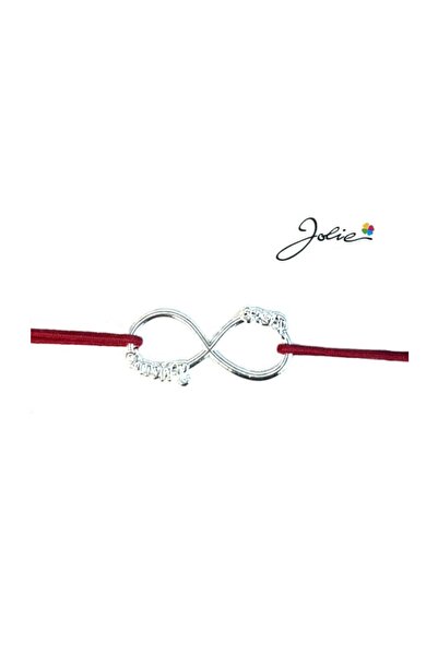 Flippy Βραχιόλι με Μεταλλικό Μενταγιόν, Jolie, Κόκκινο Υφασμάτινο Κορδόνι, Σχ...