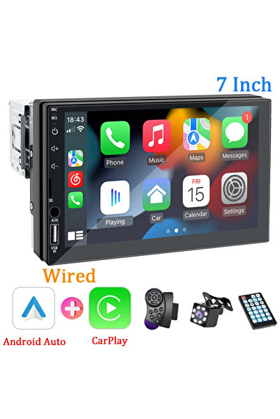 Choice3 Control and Camera Hippcron 7inch Car Radio 1 Din CarPlay Android Aut...