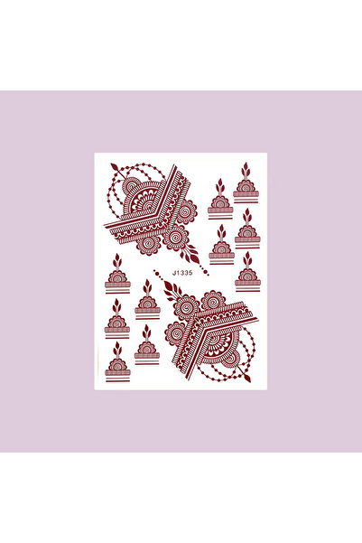 Choice15 ملصقات حناء مقاومة للماء J-1335-S للنساء، وشم مؤقت فوري على شكل زهرة...