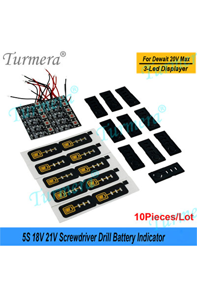Choice3 5S Indicator DW X10 Turmera 5S 18V 21V 20V Screwdriver Battery Capaci...
