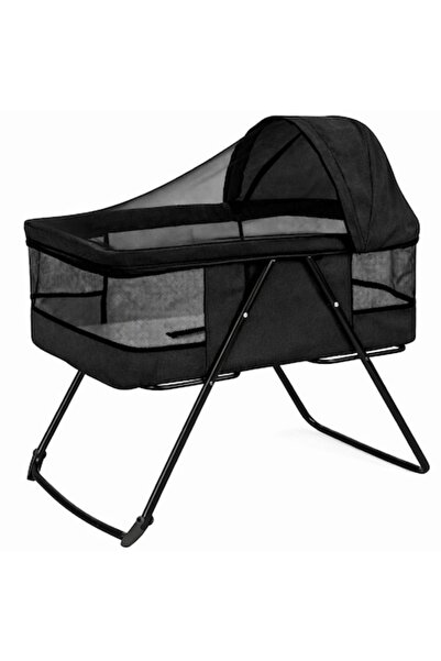 figga Patut bebe pliabil, 0+ luni, Saltea inclusa, Cu sistem balansoar, Plasa...