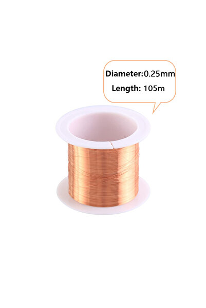 Choice22 لفة واحدة من سلك مغناطيسي مطلي بالمينا، 0.25 مم × 105 م، 0.1-1.5 مم،...