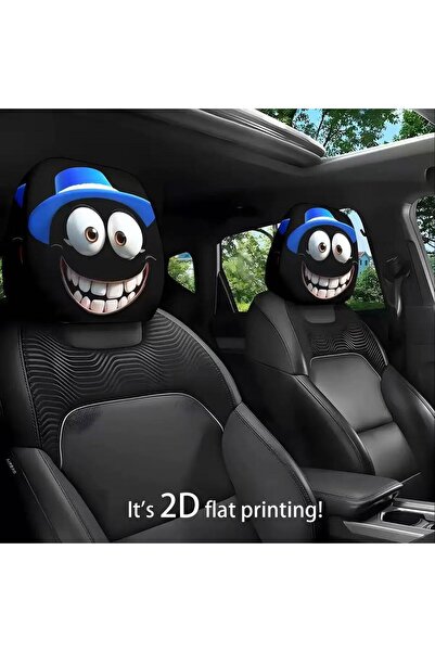 Choice3 053 قطعتان من أغطية مساند الرأس للسيارة الأكثر مبيعًا بغطاء رأس برموز...